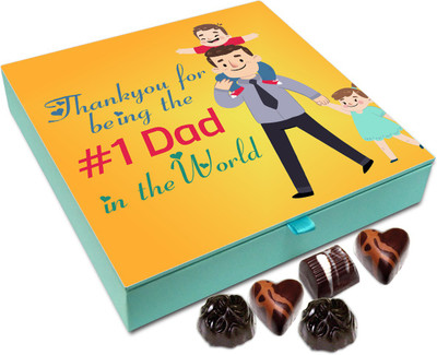 

Chocholik Gift Box - Thank You For Being The Best Father In the World Chocolate Box - 9pc Truffles(108 g)