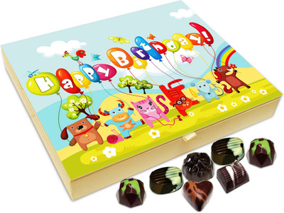 

Chocholik Gift Box - Happy Birthday My Lovely Friend Chocolate Box - 20pc Truffles(240 g)