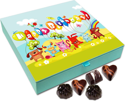 

Chocholik Gift Box - Happy Birthday My Lovely Friend Chocolate Box - 9pc Truffles(108 g)