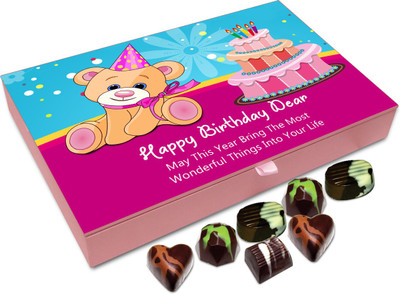 

Chocholik Gift Box - Happy Birthday Dear Chocolate Box - 12pc Truffles(144 g)