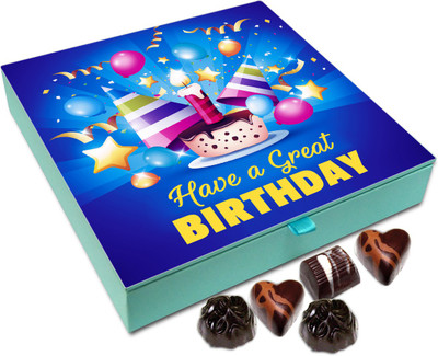 

Chocholik Gift Box - Have A Great Birthday My Friend Chocolate Box - 9pc Truffles(108 g)