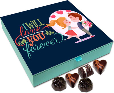 

Chocholik Gift Box - I Will Love You Forever Chocolate Box - 9pc Truffles(108 g)