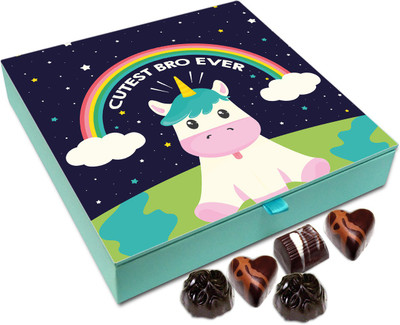 

Chocholik Gift Box - You Are Cutest Bro Ever Chocolate Box - 9pc Truffles(108 g)