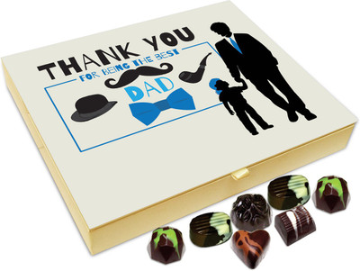 

Chocholik Gift Box - Thank You For Being The Best Dad Chocolate Box - 20pc Truffles(240 g)