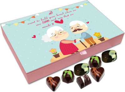 

Chocholik Gift Box - I Want To Hold Your Hand For rest Of My Life Chocolate Box - 12pc Truffles(144 g)