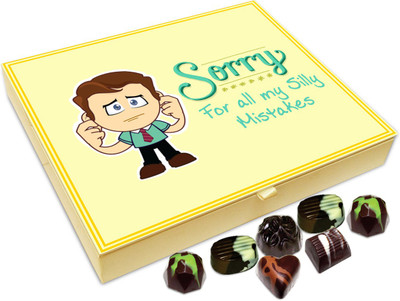 

Chocholik Gift Box - Sorry For All My Silly Mistakes Chocolate Box - 20pc Truffles(240 g)