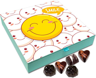 

Chocholik Gift Box - Smile Makes You Generous Chocolate Box - 9pc Truffles(108 g)