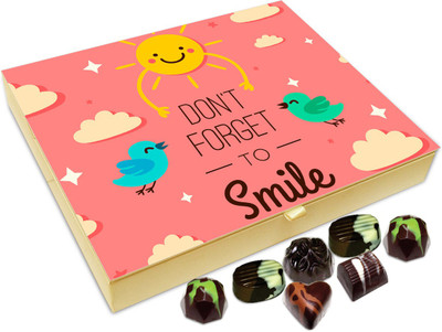 Chocholik Gift Box - Don't Forget To Smile Chocolate Box - 20pc Truffles(240 g)
