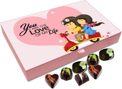 

Chocholik Gift Box - You Are The Love Of My Life Chocolate Box - 12pc Truffles(144 g)