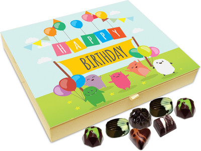 

Chocholik Gift Box - Happy Birthday To My Dearest Friend Chocolate Box - 20pc Truffles(240 g)