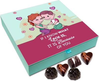 

Chocholik Gift Box - If I Know What Love Is, It Is Because Of you Chocolate Box - 9pc Truffles(108 g)