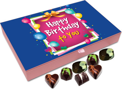 

Chocholik Gift Box - Happy Birthday To You My Friend Chocolate Box - 12pc Truffles(144 g)
