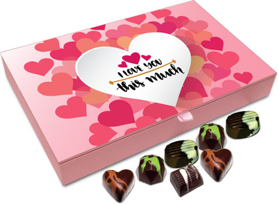 

Chocholik Gift Box - I Love You This Much Chocolate Box - 12pc Truffles(144 g)