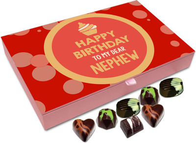 

Chocholik Gift Box - Happy Birthday To My Dear Nephew Chocolate Box - 12pc Truffles(144 g)