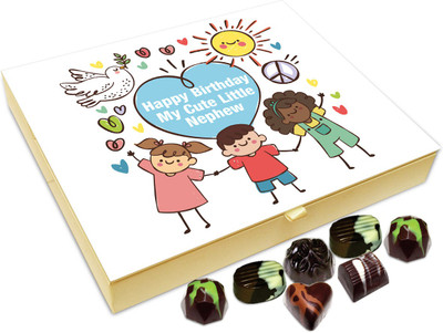 

Chocholik Gift Box - Happy Birthday My Cute Little Nephew Chocolate Box - 20pc Truffles(240 g)
