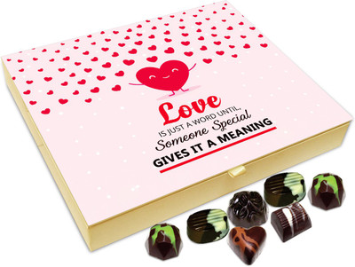 

Chocholik Gift Box - Love Is Just A Word Until Someone Special Gives It A Meaning Chocolate Box - 20pc Truffles(240 g)