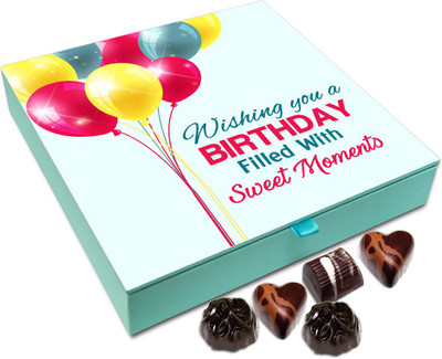

Chocholik Gift Box - Wishing You A Birthday Full Of Sweet Moments Chocolate Box - 9pc Truffles(108 g)