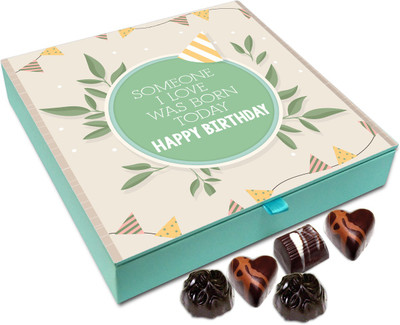 

Chocholik Gift Box - Someone I Love Was Born Today Chocolate Box - 9pc Truffles(108 g)