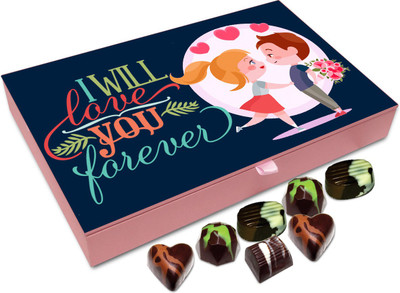 

Chocholik Gift Box - I Will Love You Forever Chocolate Box - 12pc Truffles(144 g)