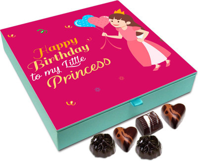 

Chocholik Gift Box - Happy Birthday To My Little Princess Chocolate Box - 9pc Truffles(108 g)