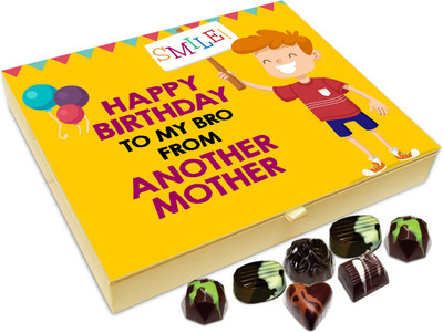 

Chocholik Gift Box - Happy Birthday To My Bro From Another Mother Chocolate Box - 20pc Truffles(240 g)