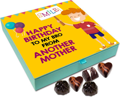 

Chocholik Gift Box - Happy Birthday To My Bro From Another Mother Chocolate Box - 9pc Truffles(108 g)