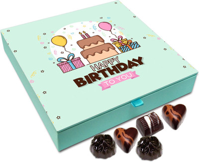 

Chocholik Gift Box - I Wish Lots Of Success On Your Birthday Chocolate Box - 9pc Truffles(108 g)