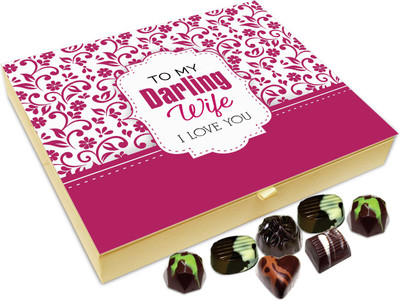 

Chocholik Gift Box - To My Darling Wife I Love You Chocolate Box - 20pc Truffles(240 g)