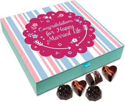 

Chocholik Gift Box - Congratulations For A Happy Married Life Chocolate Box - 9pc Truffles(108 g)