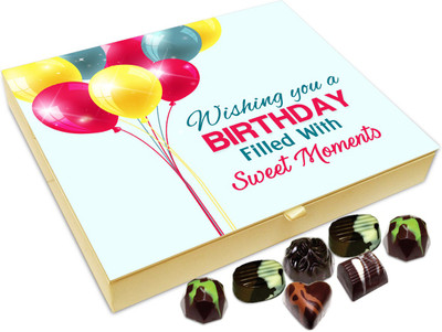 

Chocholik Gift Box - Wishing You A Birthday Full Of Sweet Moments Chocolate Box - 20pc Truffles(240 g)