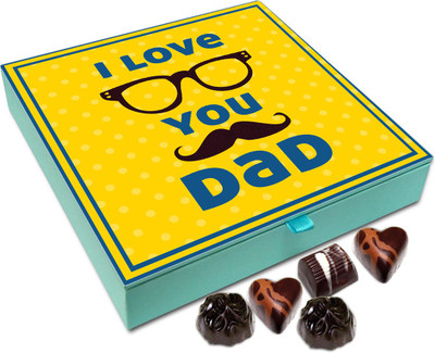 

Chocholik Gift Box - I Love You Father Chocolate Box - 9pc Truffles(108 g)
