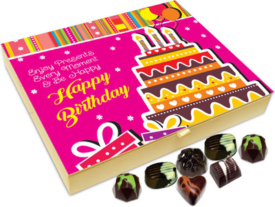 

Chocholik Gift Box - Enjoy Every Moment Of Your Birthday Chocolate Box - 20pc Truffles(240 g)