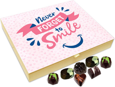 

Chocholik Gift Box - Never Ever Forget To Smile Chocolate Box - 20pc Truffles(240 g)
