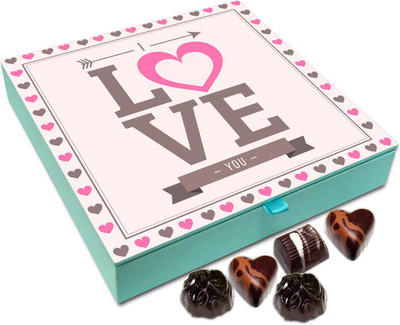 Chocholik Gift Box - Love You So Much Chocolate Box - 9pc Truffles(108 g)