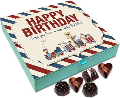 

Chocholik Gift Box - I Hope You have A very Entertaining Birthday Chocolate Box - 9pc Truffles(108 g)