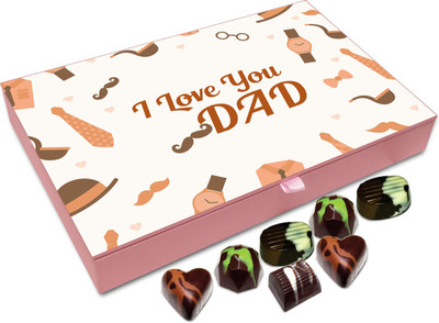 

Chocholik Gift Box - I Love You Dad Chocolate Box - 12pc Truffles(144 g)