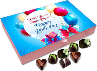 

Chocholik Gift Box - Wish You A Very Happy And Exciting Birthday Chocolate Box - 12pc Truffles(144 g)