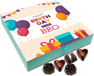 

Chocholik Gift Box - Happy Birthday To My Brother Chocolate Box - 9pc Truffles(108 g)