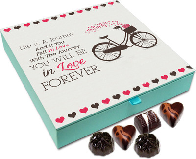 

Chocholik Gift Box - Life Is A Journey Chocolate Box - 9pc Truffles(108 g)