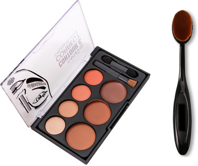 

MITENO mars contouring and highlighting with oval brush(Set of 2)
