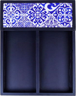 

Reinvention Factory Empty Cutlery Box Case(Multicolor Holds 24 Pieces)