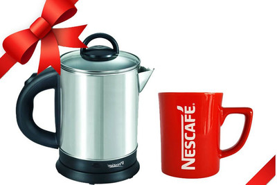 

Prestige PKGSS 1.7 (with Mug) Electric Kettle(1.7 L, Steel, Black)