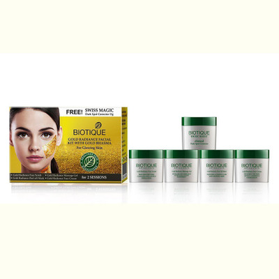 BIOTIQUE Bio Gold Radiance Facial kit With Gold Bhasma(75 g)