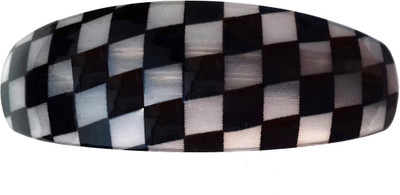 

Shreya Collection Black & White Colour Shiny Hair Ponytail Barrette Clutcher Clip Alligator Buckle - 10045.32 Hair Clip(Black, White)