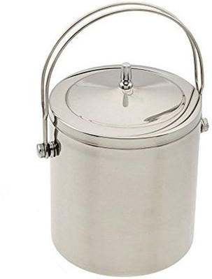 

Blue Birds Double Walled Ice Bucket With Tong, 2 Litres Stainless Steel Ice Bucket(Silver 2 L)