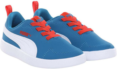 

Puma Boys & Girls Lace Sneakers(Blue, Mykonos blue-white