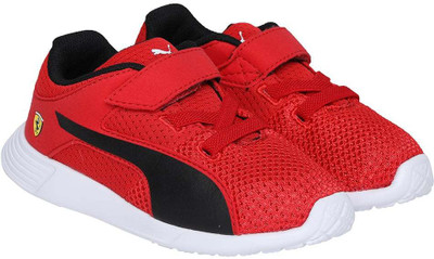 

Puma Boys & Girls Velcro Sneakers(Red, Rosso corsa-black