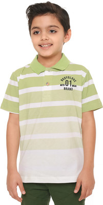 Body Glove Boy's Printed Cotton T Shirt(Green, Pack of 1