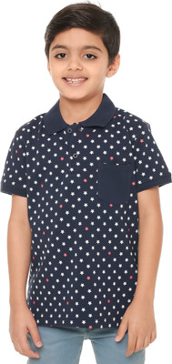 

Body Glove Boy's Printed Cotton T Shirt(Blue, Pack of 1