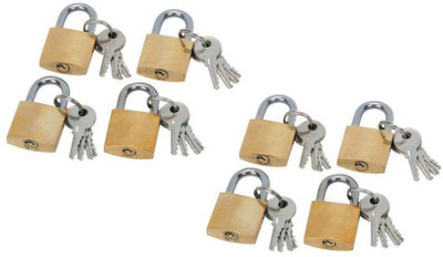 

PTCMart Golden Lock 32MM Set of-8 Lock(Gold)